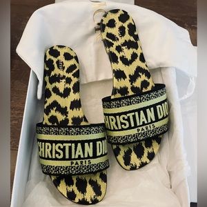 Dior Dway Slides Pop Leopard
